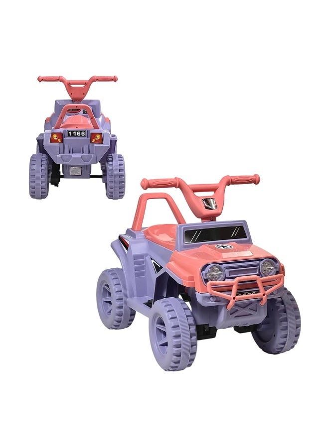 AL BADER Kids Ride On Toy, Ride On 4 Wheel Motorcycle, Electric Bike with 6V Battery Operated Big motor, Off-Road Drive Vehicle Gift for Toddlers, Kids Power Riding Quad Bike For 2-6 Yers - Image 5